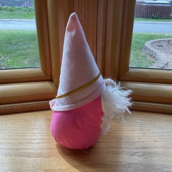Pink Target Weighted Gnome Valentines Day Decor Plush Toy - Picture 4 of 7